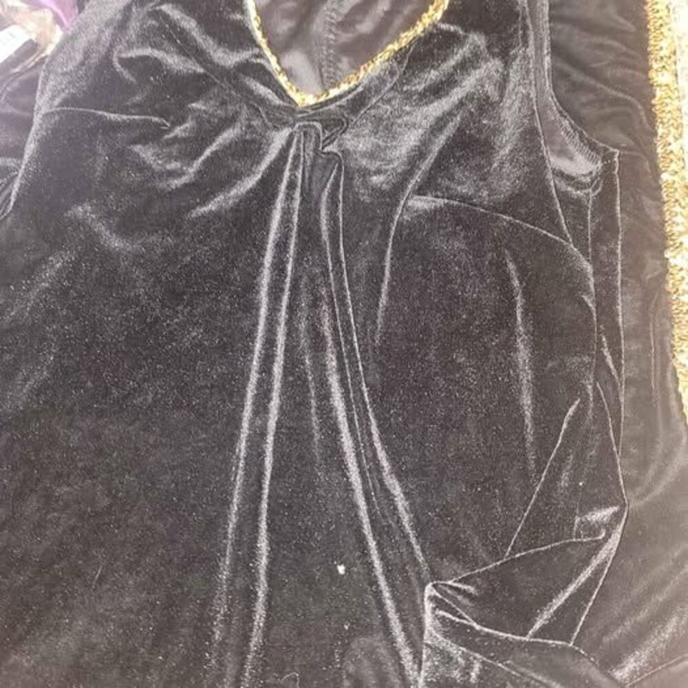 long black velvet witch dress xl plus size  Halloween  costume Renaissance
